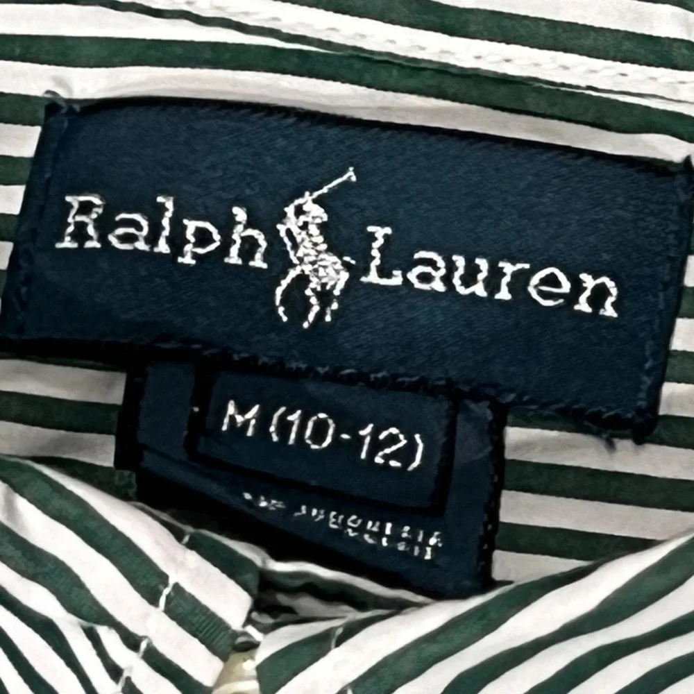 Polo Ralph Lauren Striped Button Down Youth Boys Kids Preppy Button Down Shirt